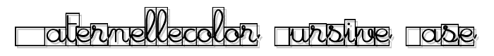 Maternellecolor cursive case font